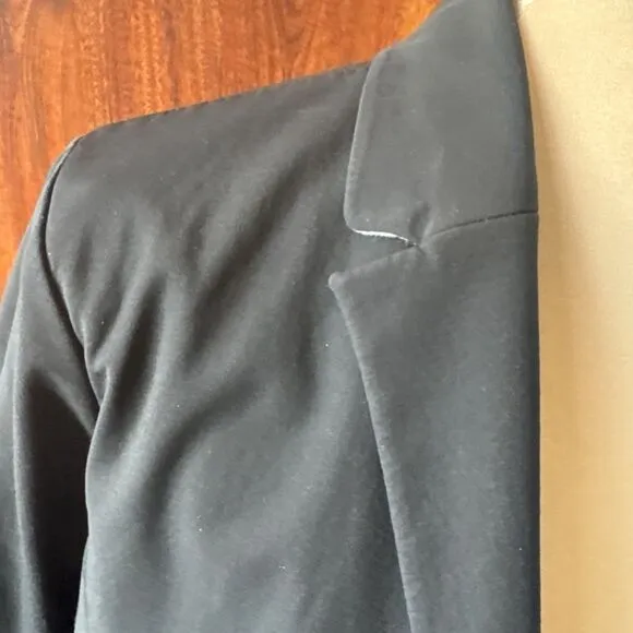 Athleta Urban Commute Blazer Jacket Size Medium Black Travel Career Work