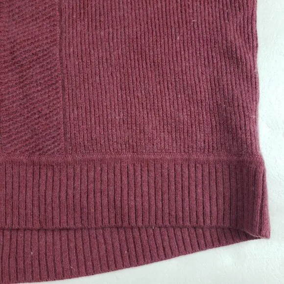 Athleta Wool Cashmere Habitat Sweater Womens Small Pink Long Sleeve Pullover