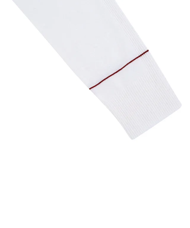 AVEN Women's Basic Polo Knit - White