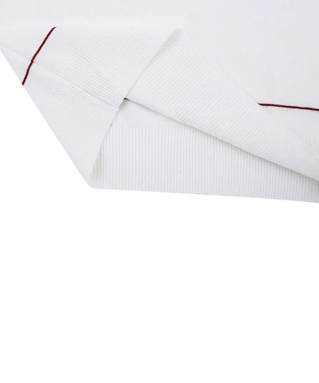 AVEN Women's Basic Polo Knit - White