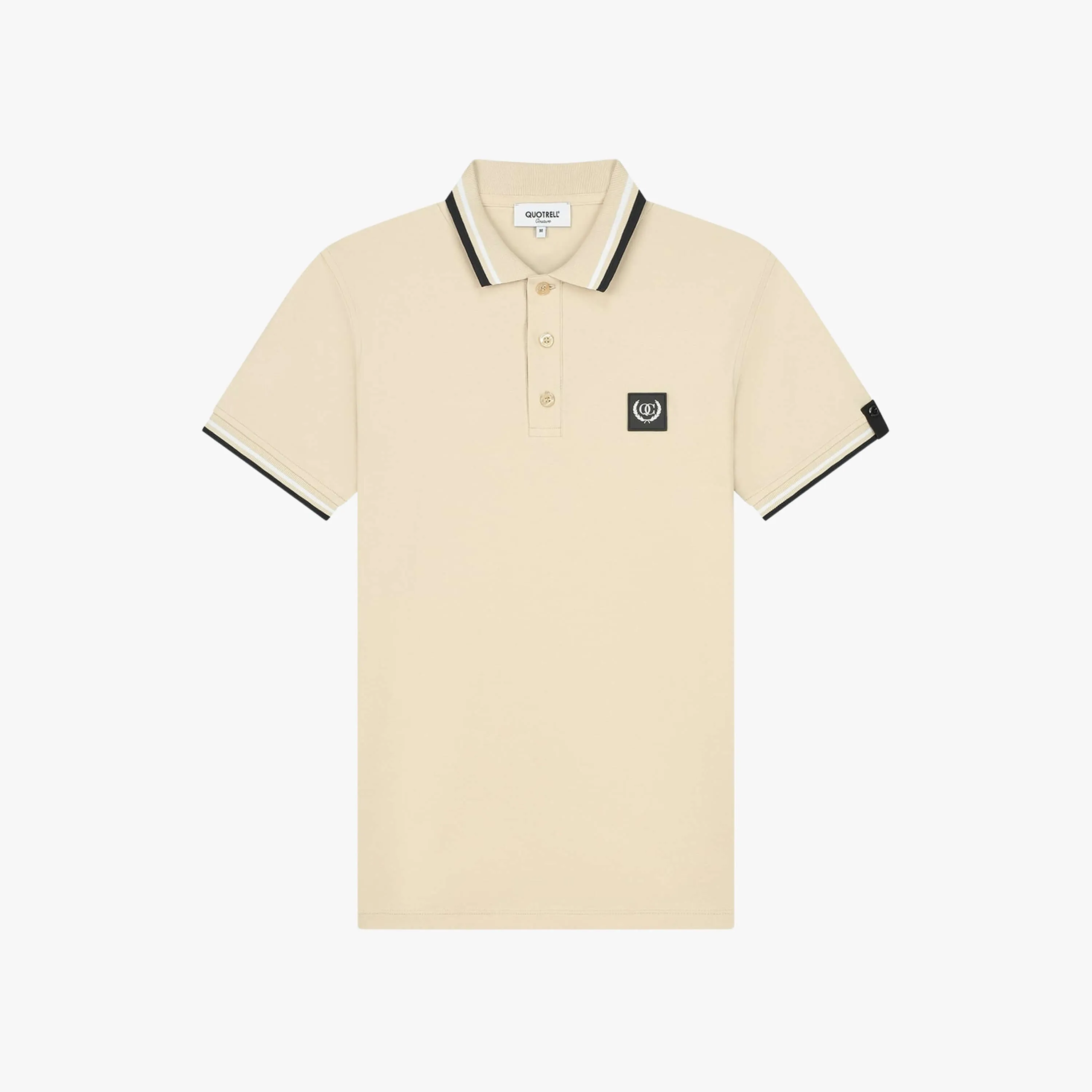 AVERGNE POLO | SAND/BLACK