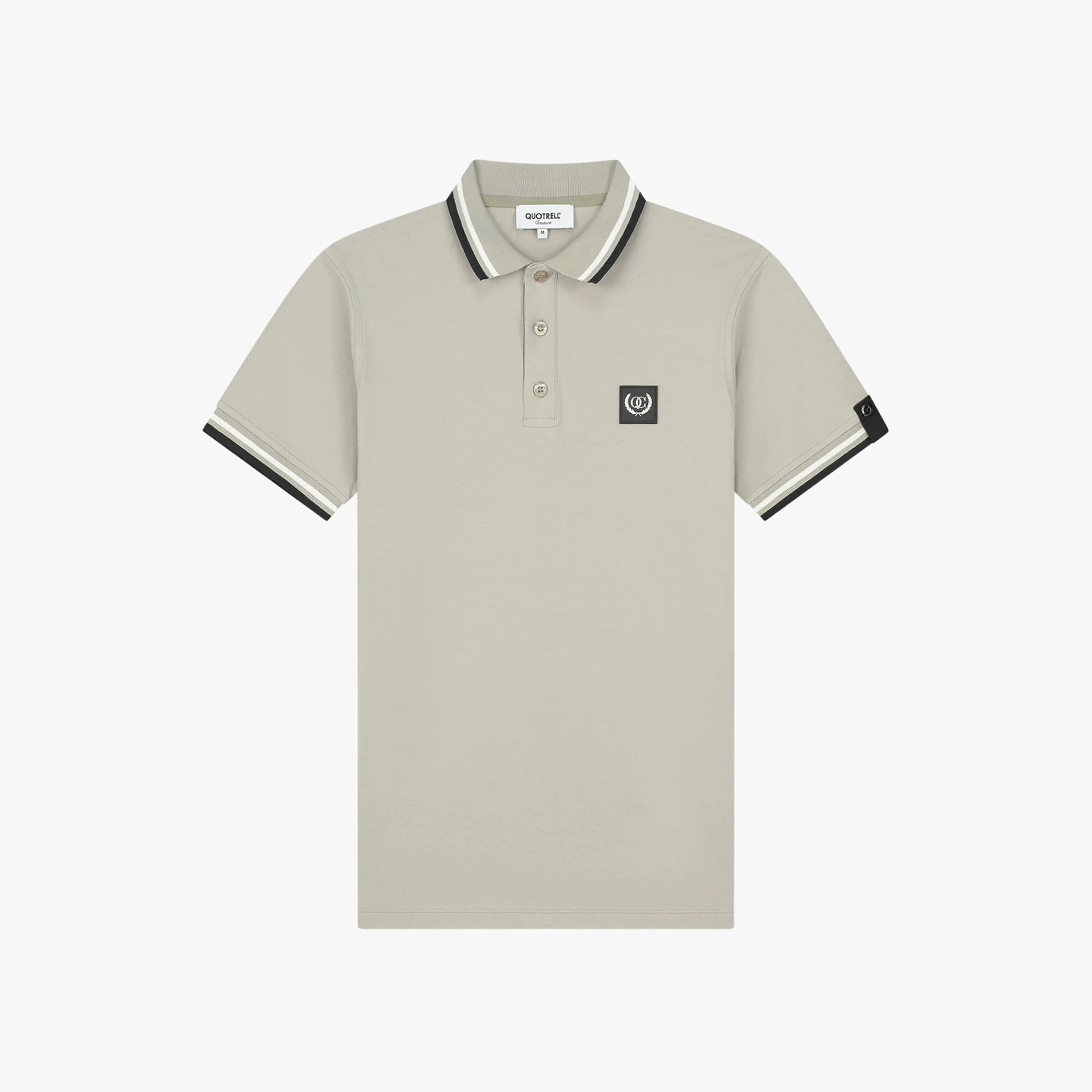 AVERGNE POLO | TAUPE/BLACK