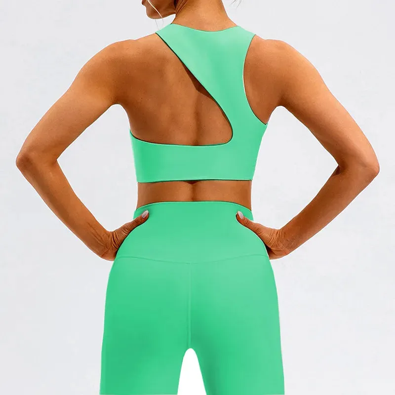 Back Sexy Sports Bra - Shock-Proof Gym Tank Top, Yoga Stretch Nylon Sports Underwear, Workout Women's Vest