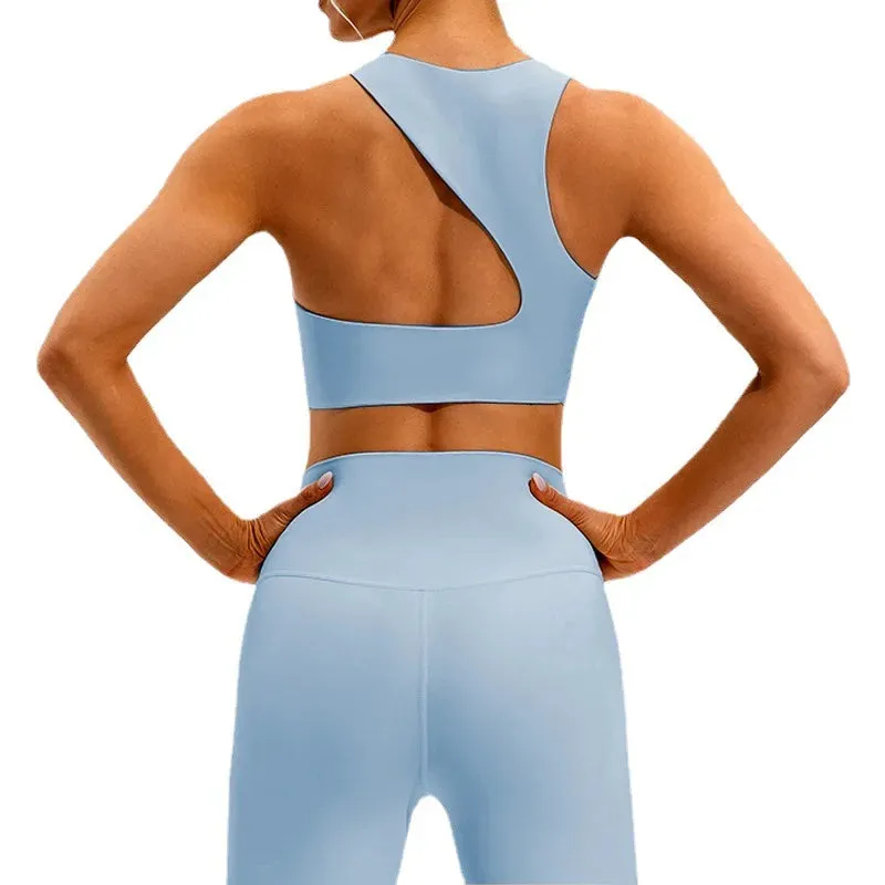 Back Sexy Sports Bra - Shock-Proof Gym Tank Top, Yoga Stretch Nylon Sports Underwear, Workout Women's Vest