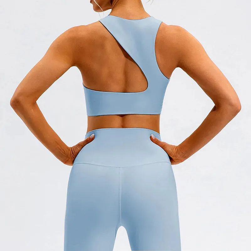Back Sexy Sports Bra - Shock-Proof Gym Tank Top, Yoga Stretch Nylon Sports Underwear, Workout Women's Vest