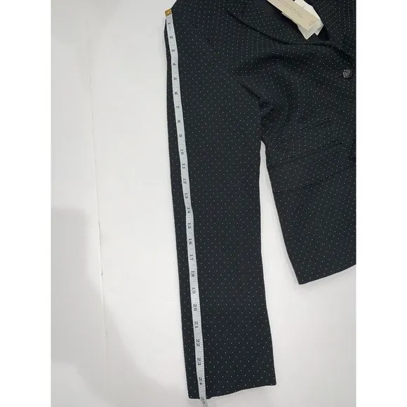 Banana Republic Women’s Blazer Size 8 Black Two Button Polka Dot Textured