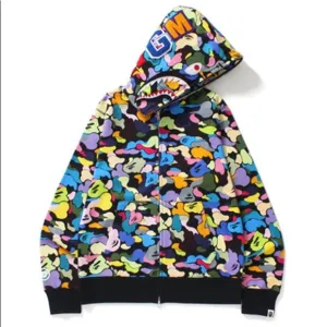 BAPE "Multi Camo" Full Zip Hoodie Black