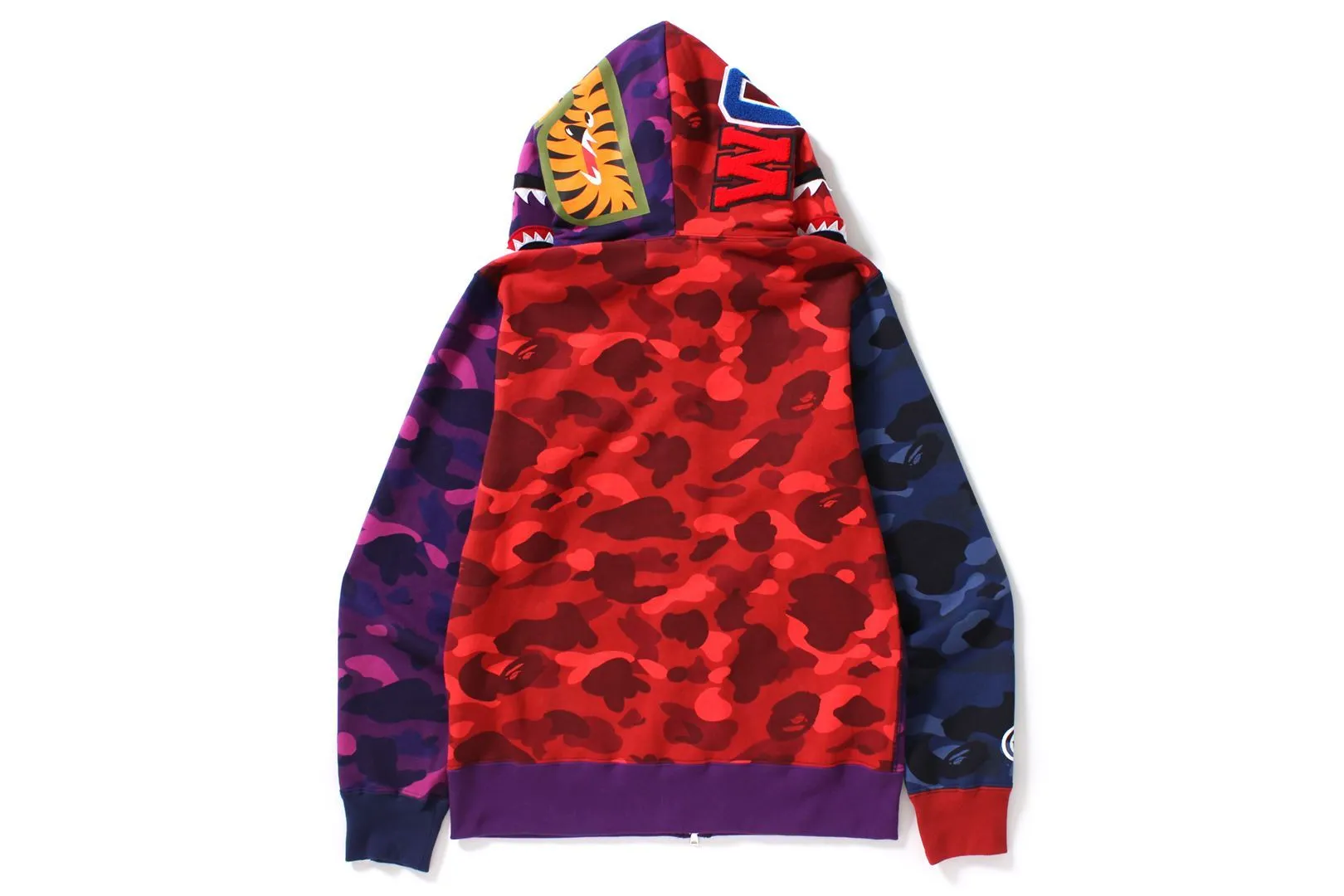 BAPE Shark "Crazy Color Camo" Full Zip Hoodie Multi