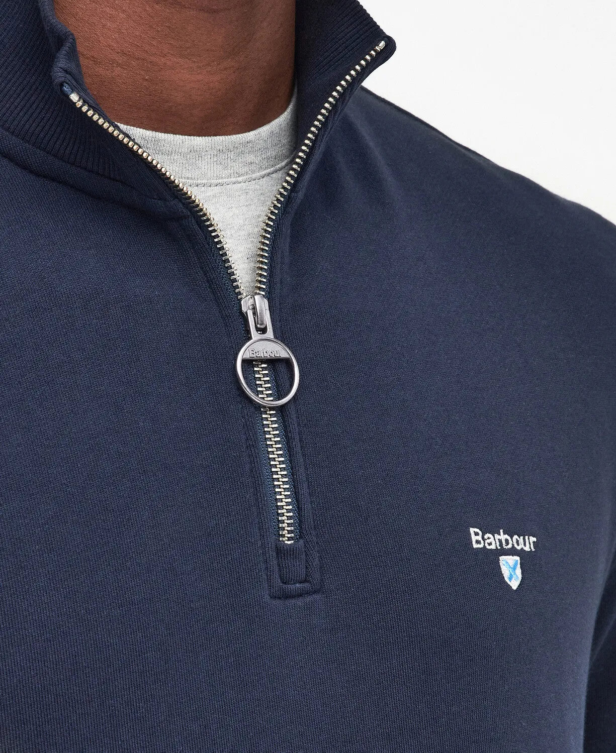 Barbour Mens Beckhill halfzip - Navy