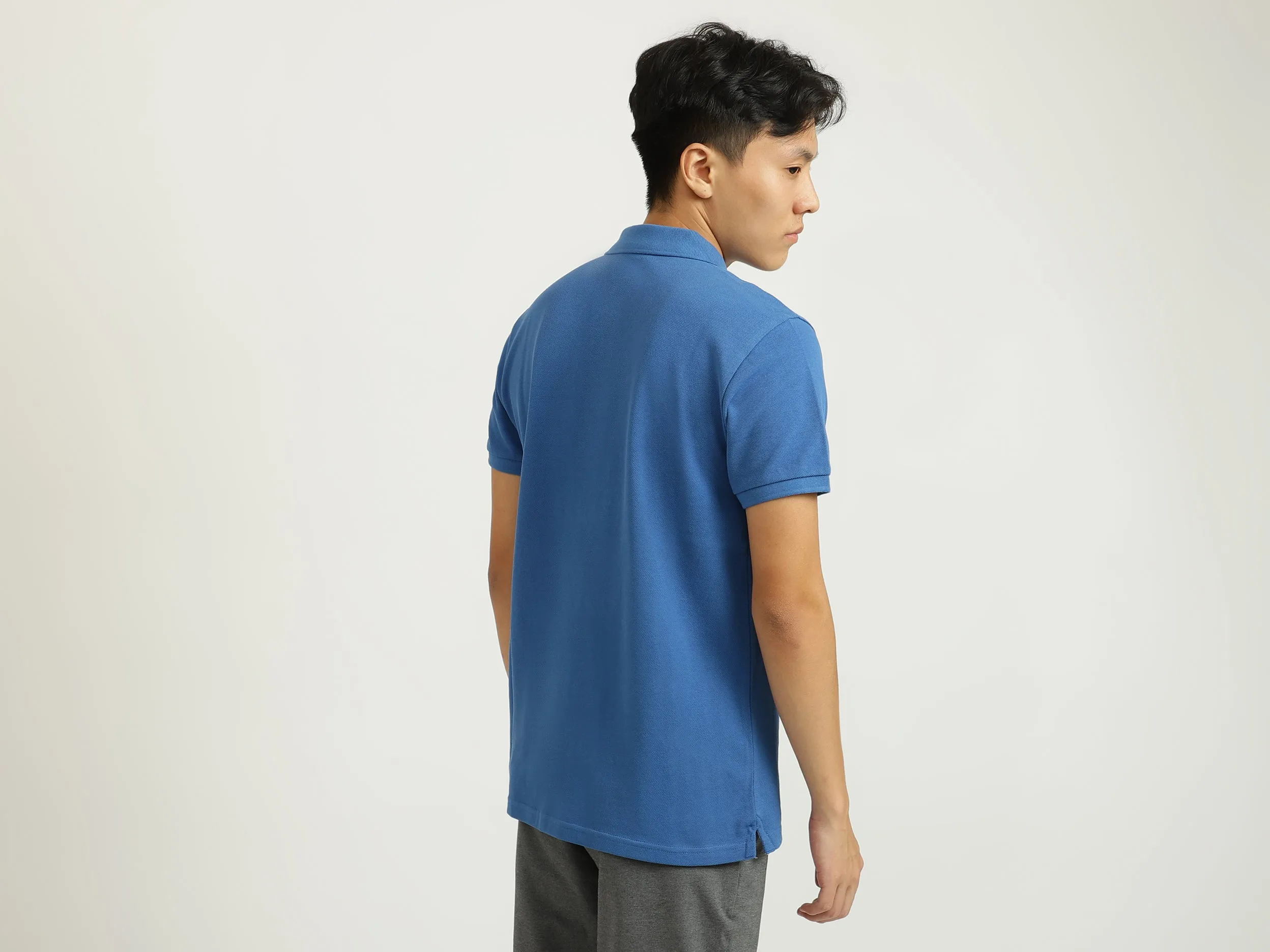 Basic Blue Polo T-Shirt