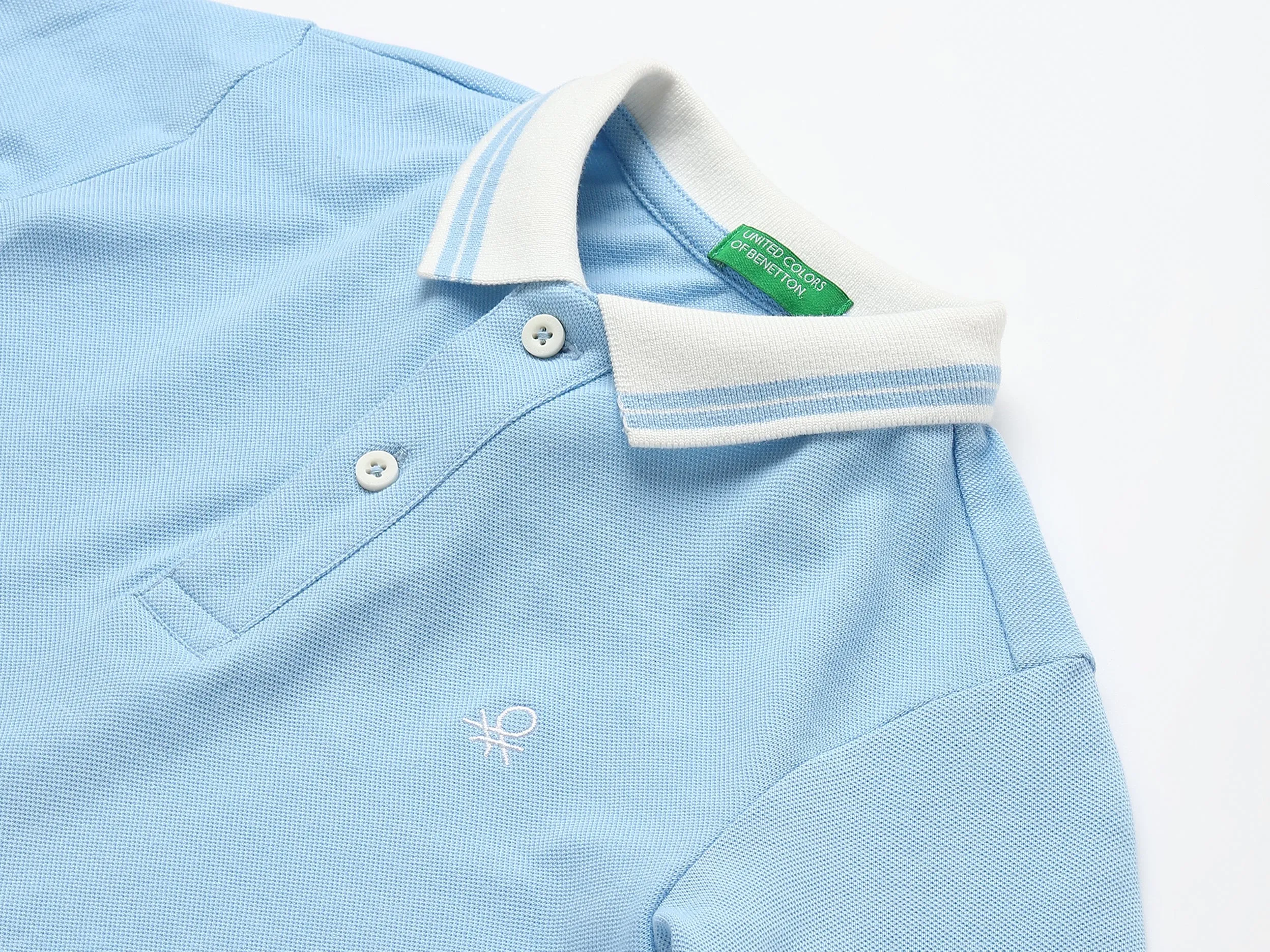 Basic Blue Polo T-Shirt