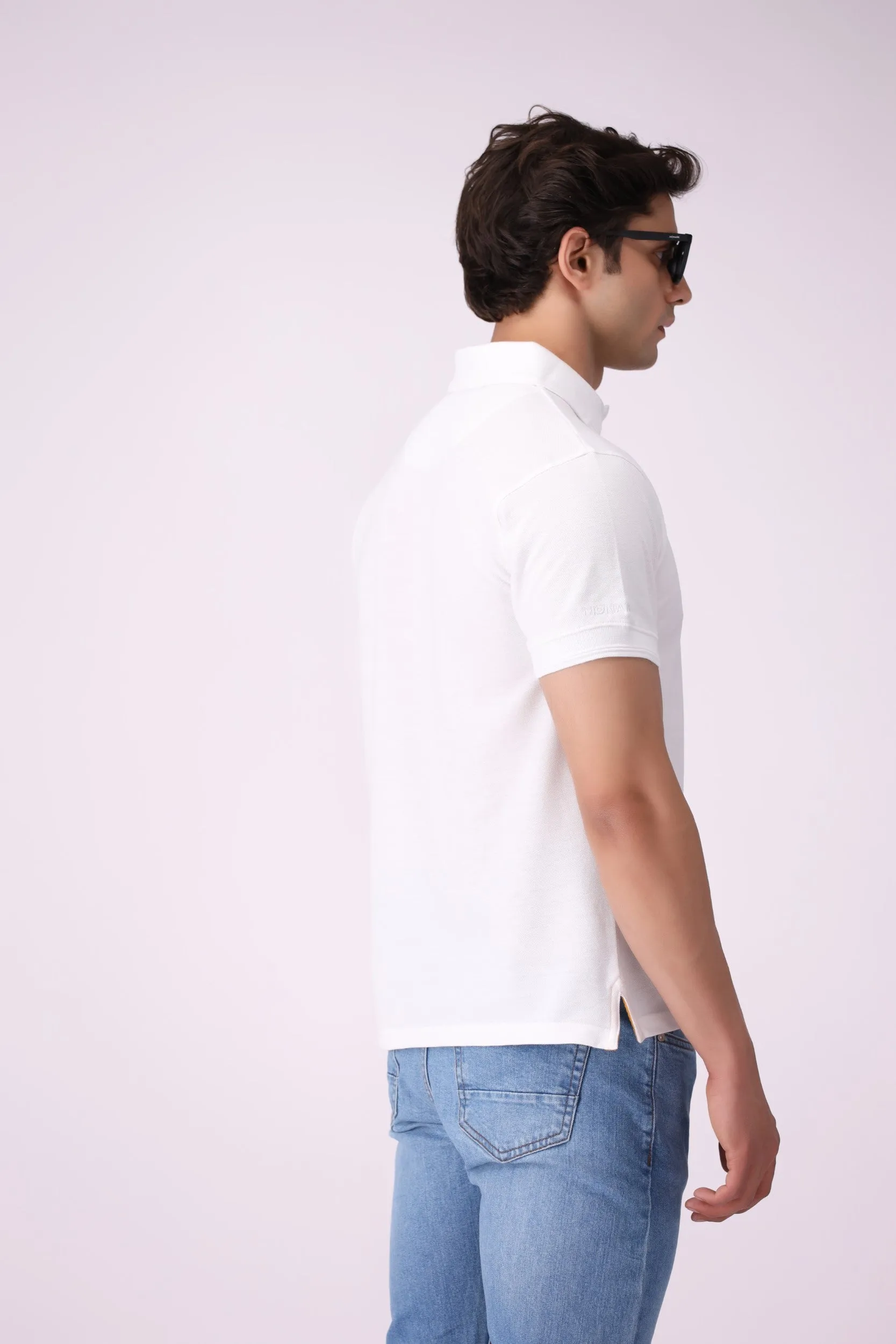 Basic White Polo Shirt