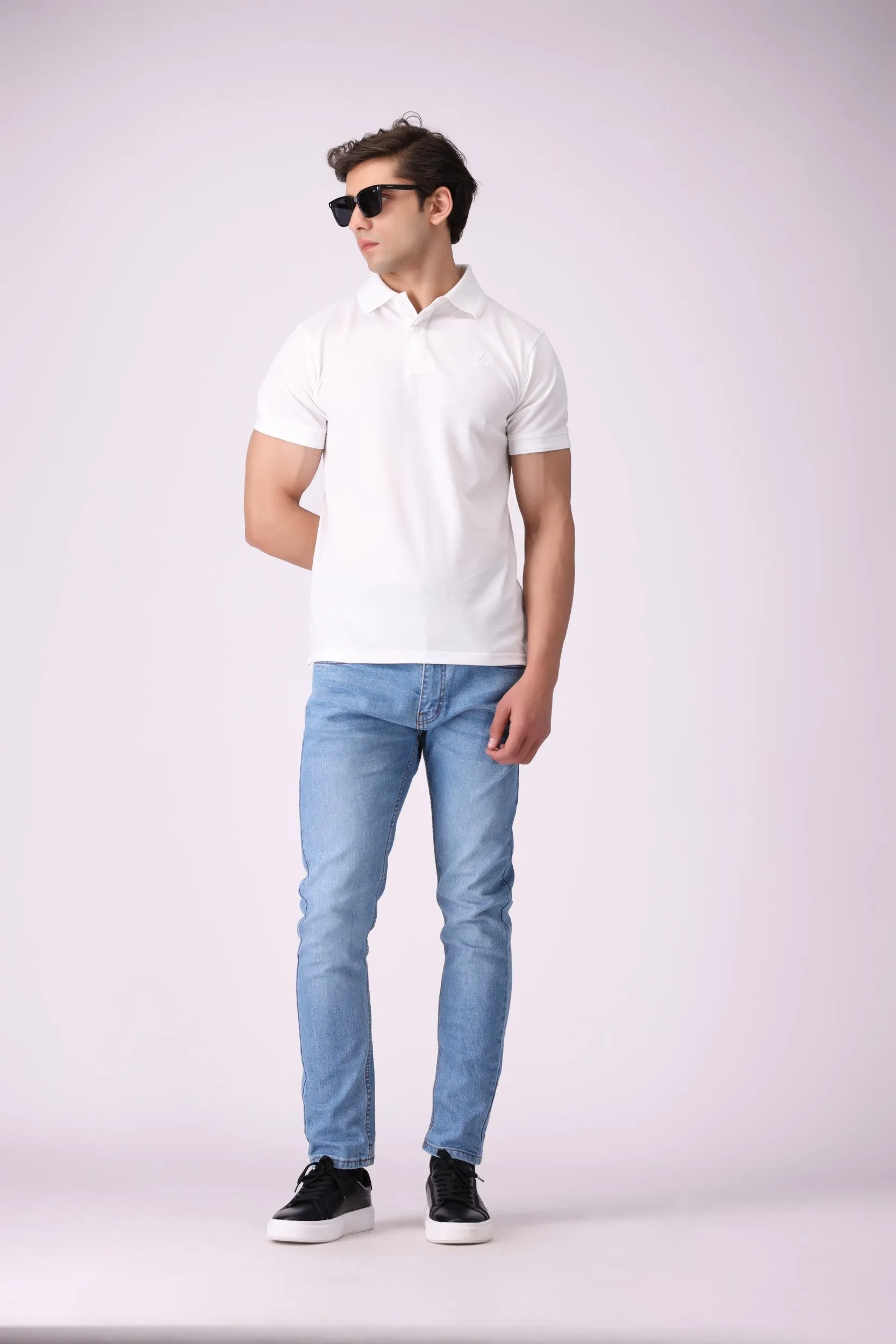 Basic White Polo Shirt