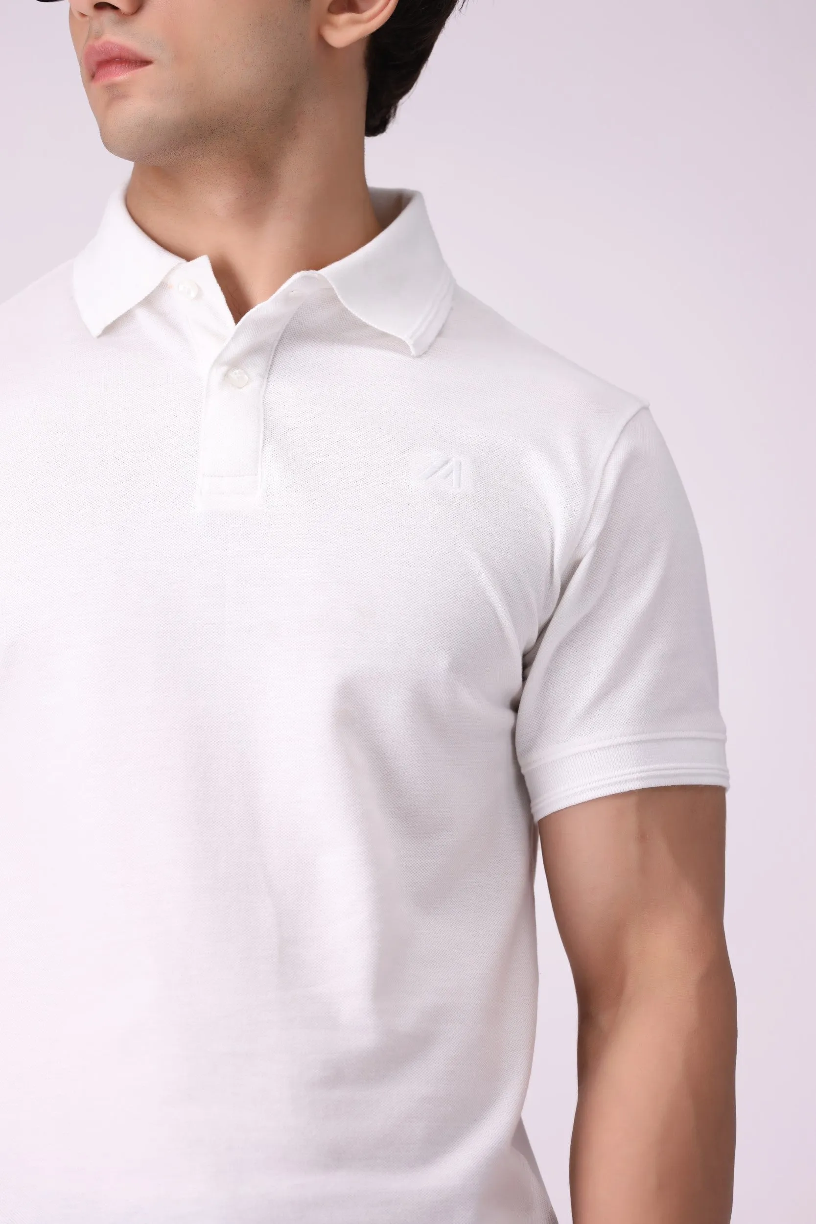 Basic White Polo Shirt