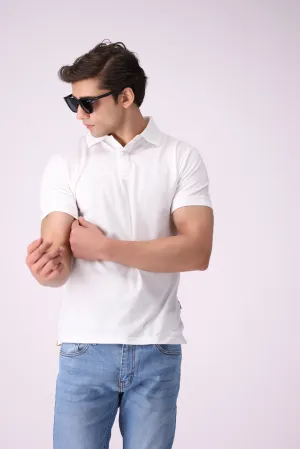 Basic White Polo Shirt