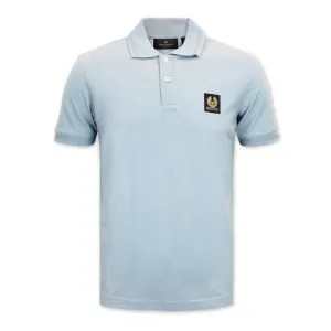 Belstaff - Short Sleeved Polo Shirt in Chalk Blue
