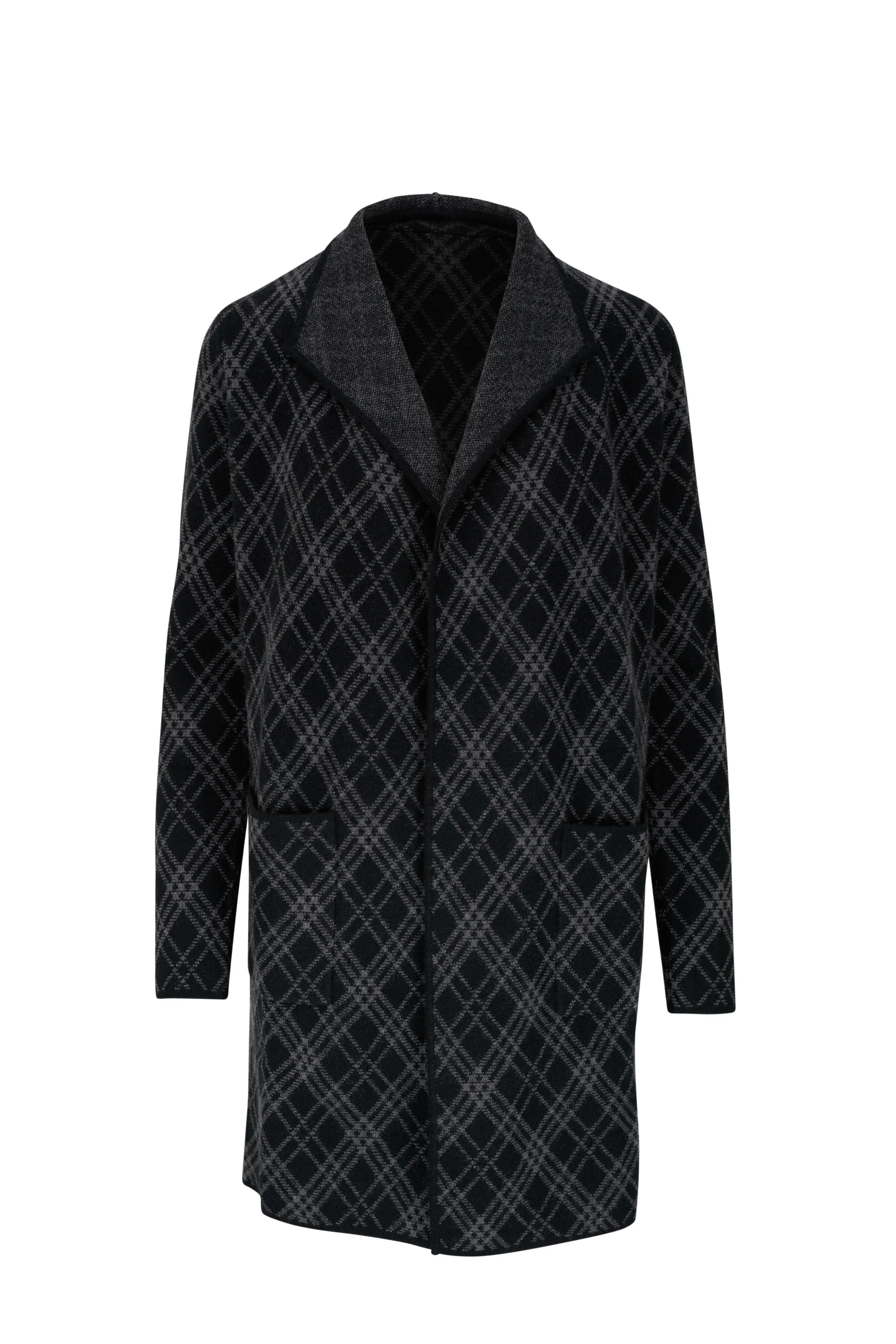 Bias Plaid Cardigan