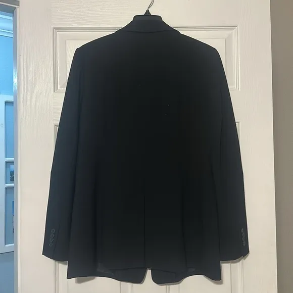 Black Ann Taylor Suit Jacket Blazer Size 14