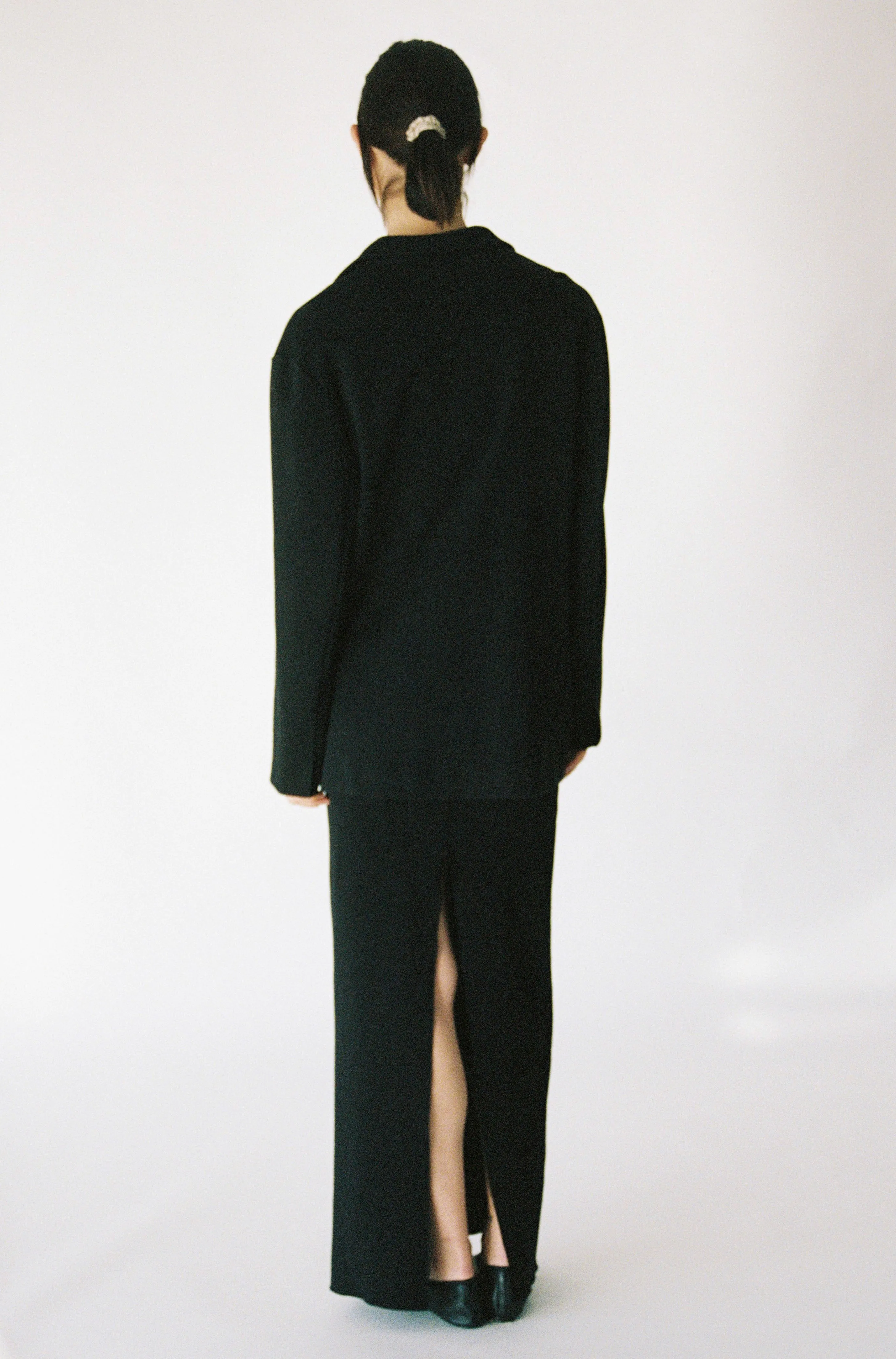 Black Knit Blazer