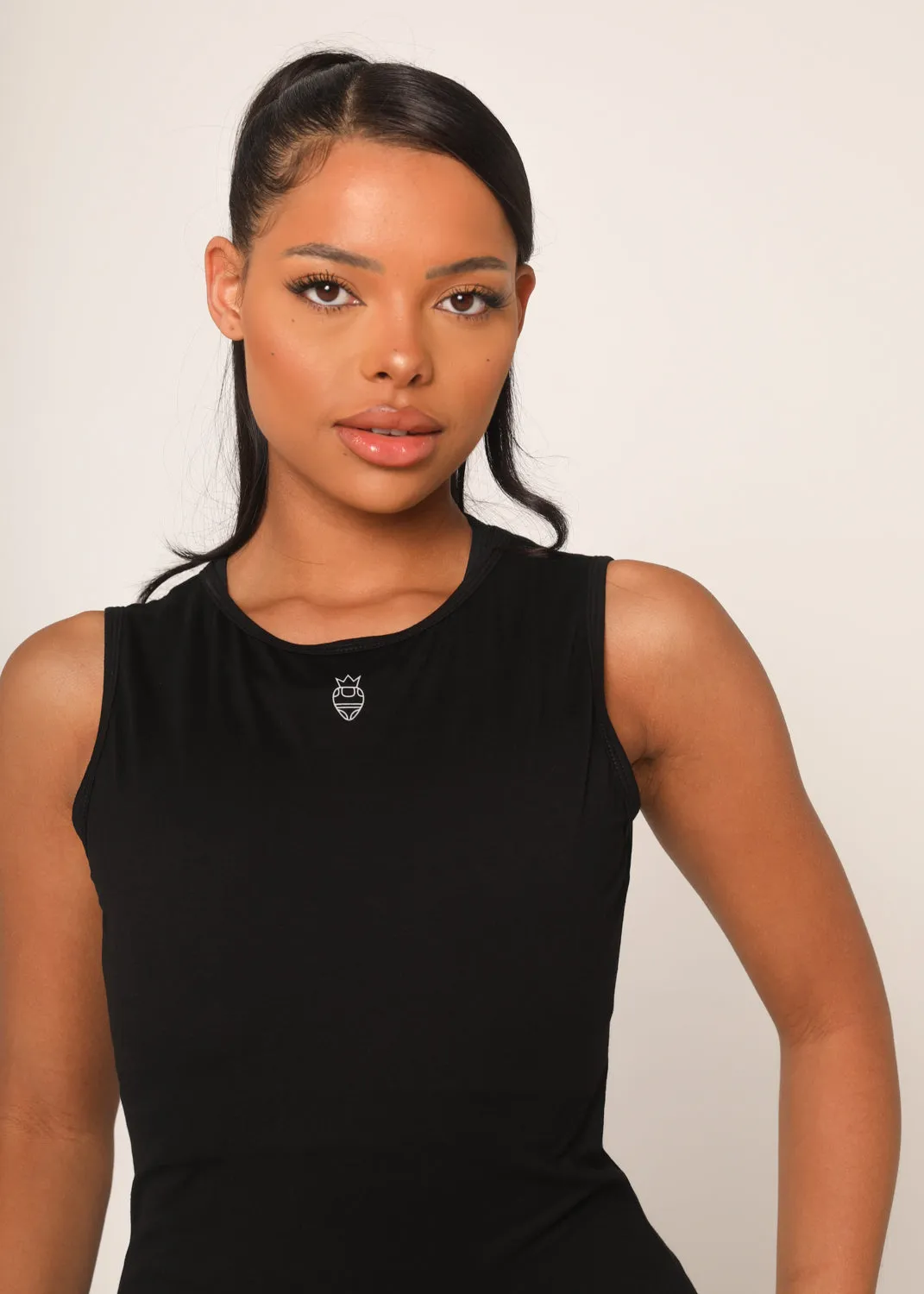Black Vest Top