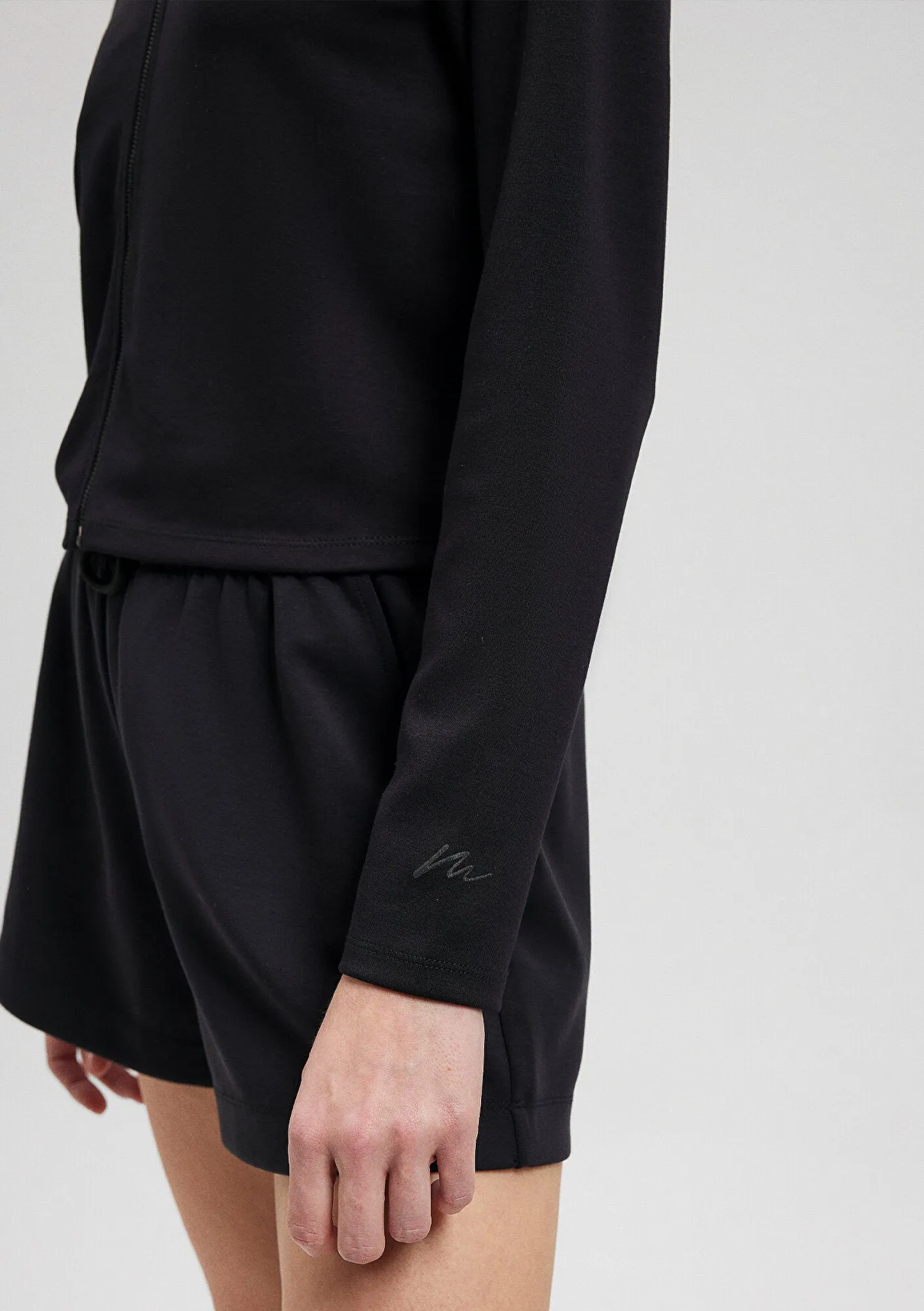 Black Zip Up Sweatshirt