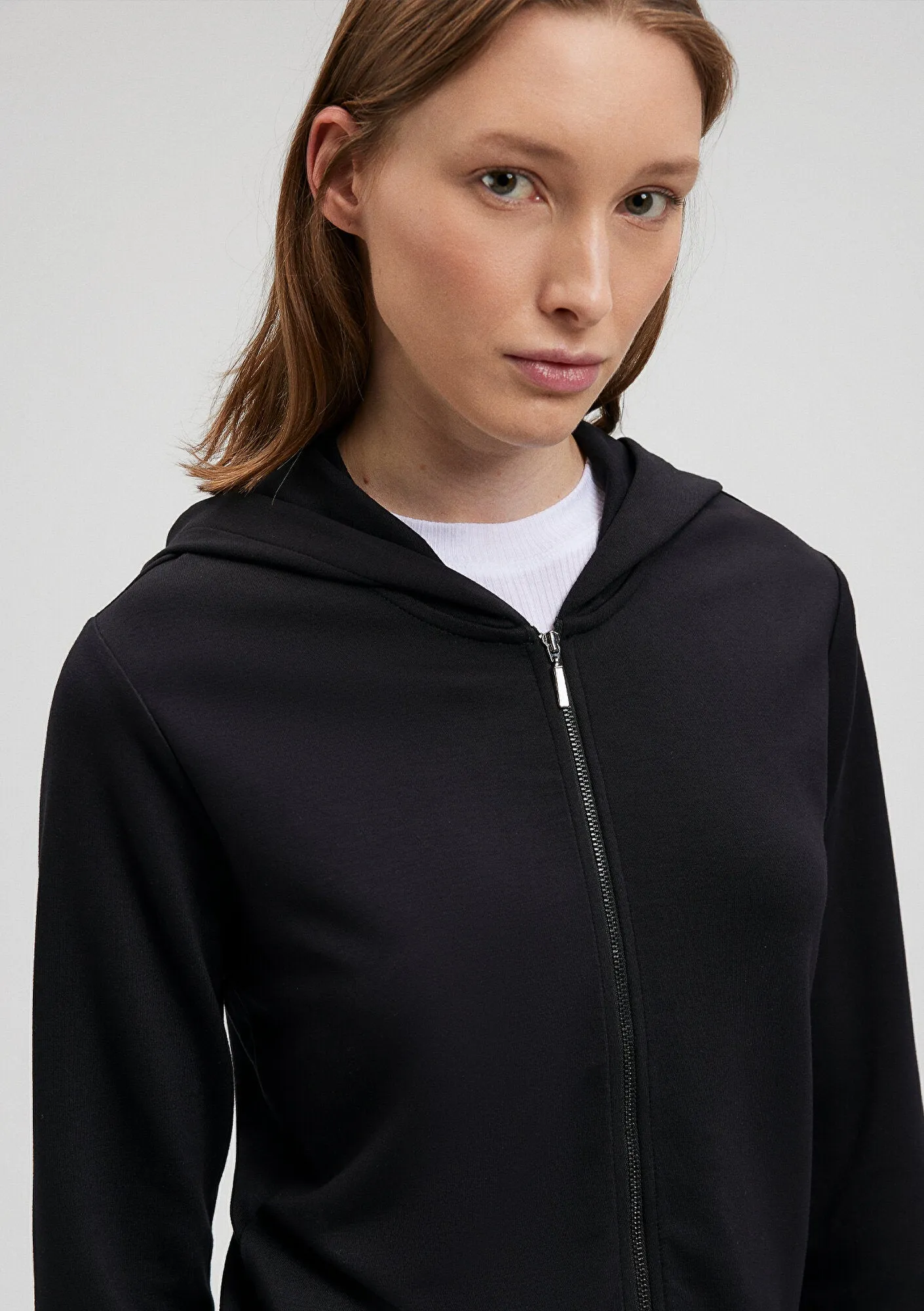 Black Zip Up Sweatshirt