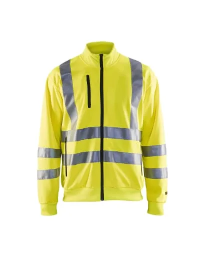 Blaklader High Visibility Full Zip Work Sweatshirt Class 3 - 3358