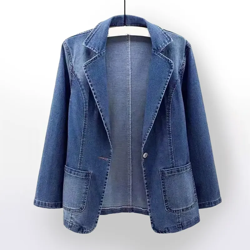 Blazer Belleza™ |  Classic Denim Blazer | Durable Cotton Blend, Tailored Fit, Stylish Design
