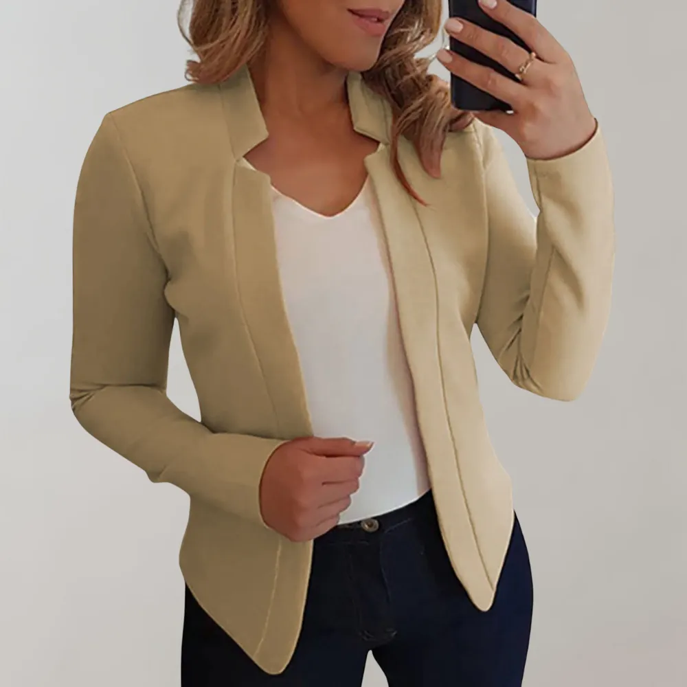 Blazer Elise™ | Women's Lightweight Lapel Collar Blazer | Breathable Fabric, Tailored Fit & Stylish Design