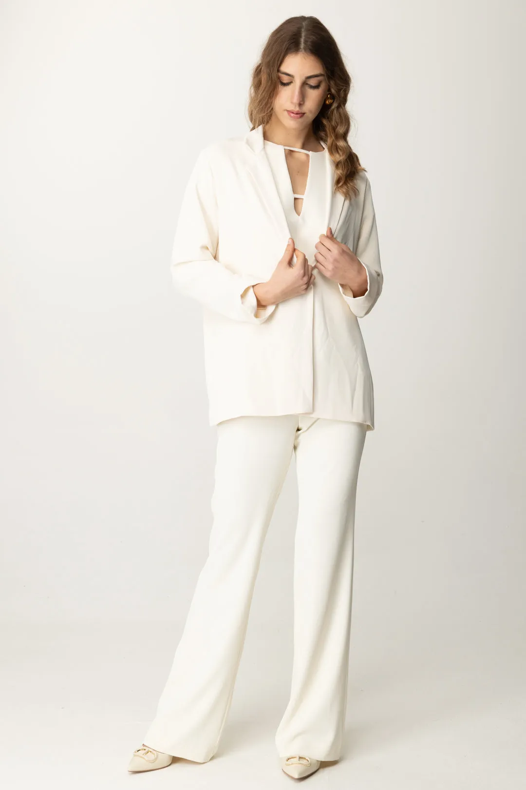 Blazer Monopetto Dal Taglio Fluido