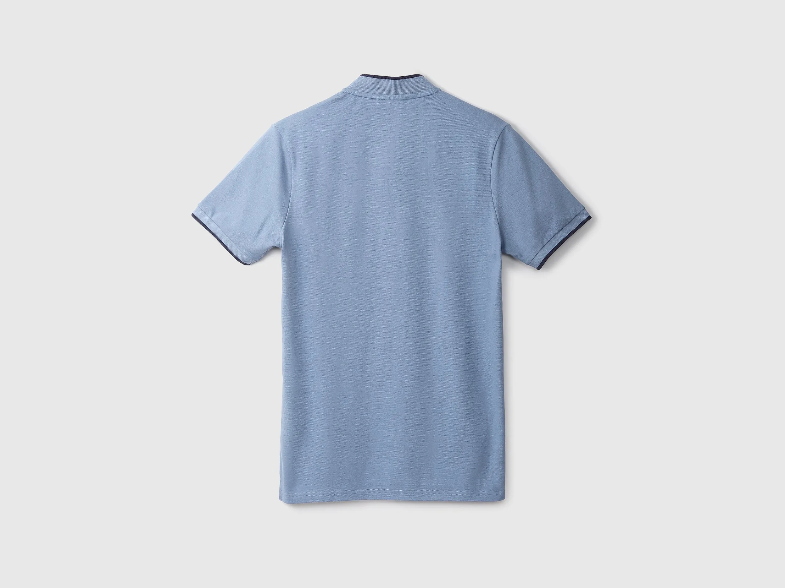 Blue Johnny Collar T-Shirt