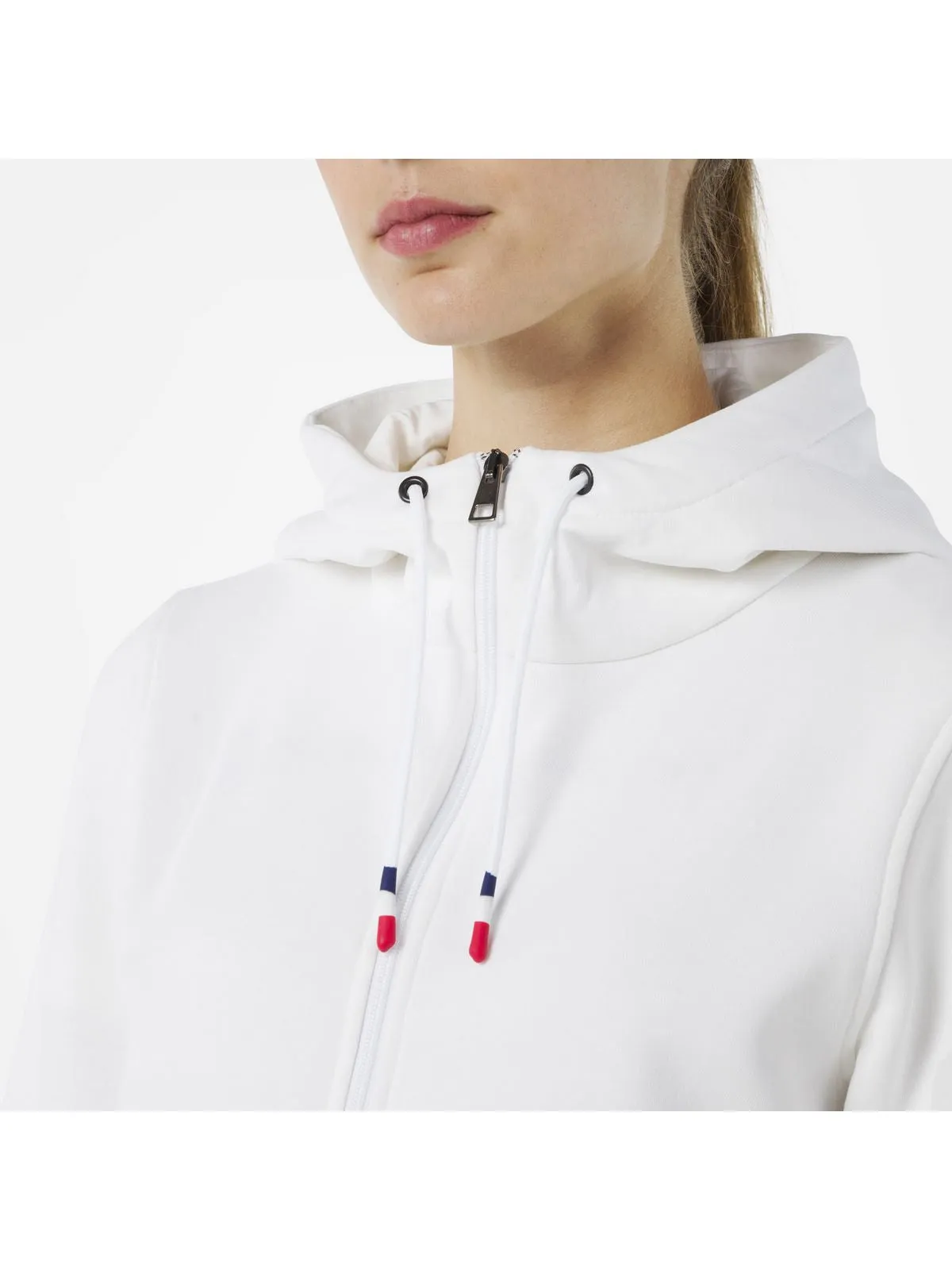 Bluza Rossignol W LOGO SWEAT FZ HOOD FL biały