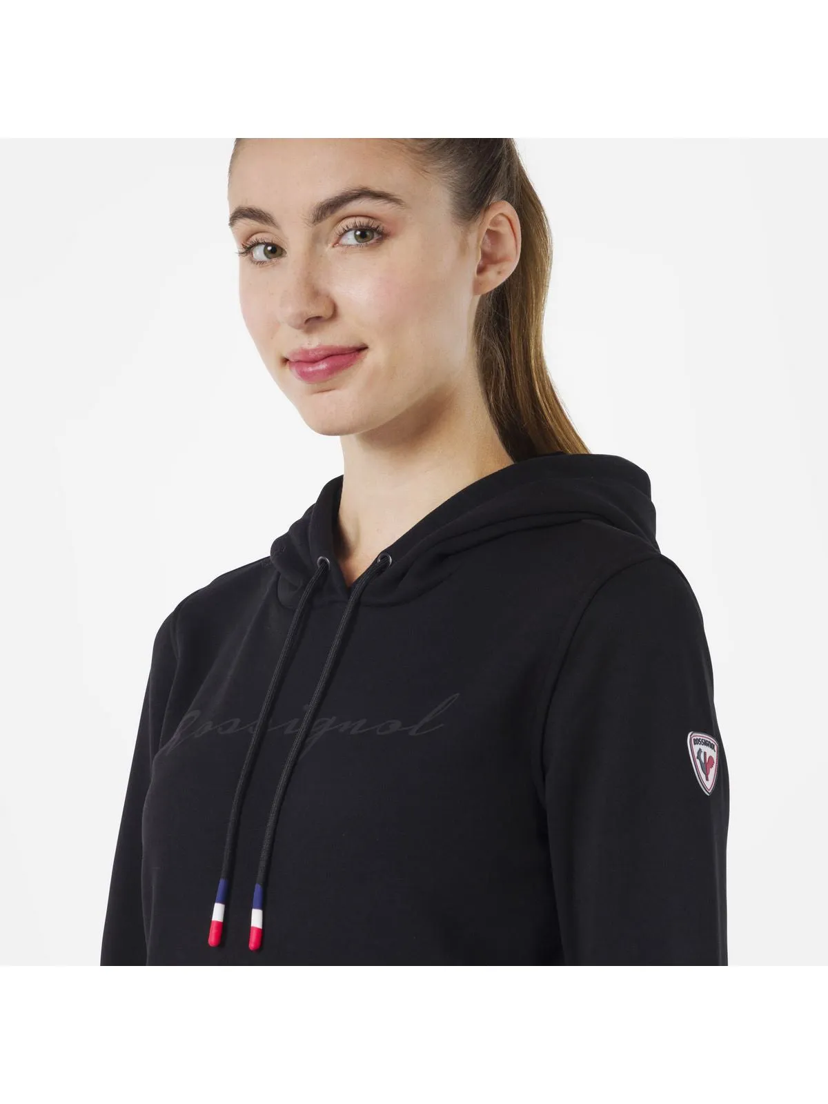 Bluza Rossignol W Logo Sweat Hood Fl czarny