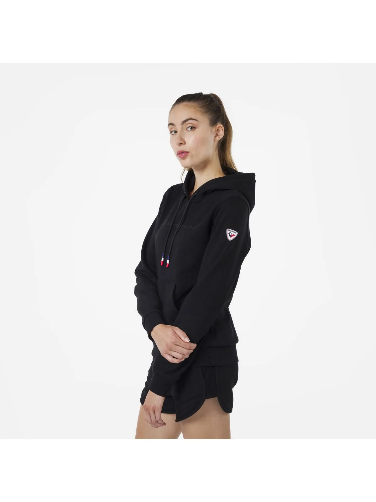 Bluza Rossignol W Logo Sweat Hood Fl czarny