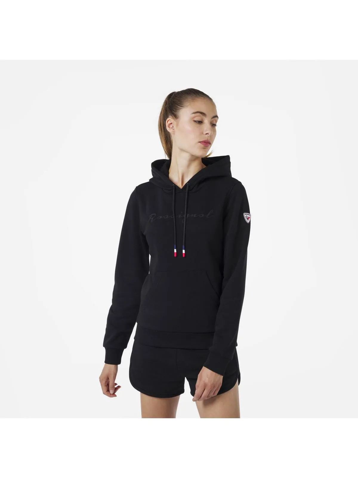Bluza Rossignol W Logo Sweat Hood Fl czarny