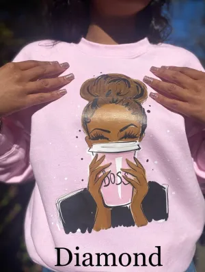 Boss Babe Sweatshirt- Blush