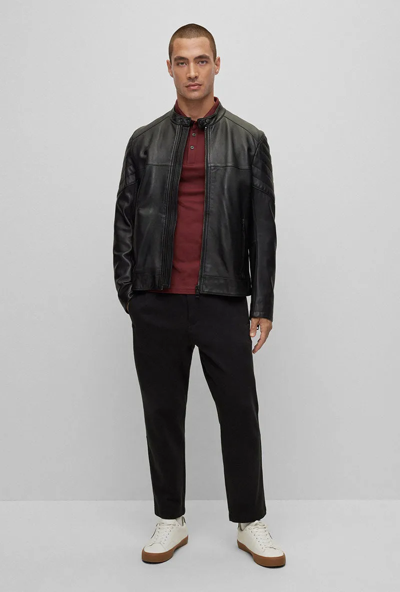 BOSS SLIM FIT LS POLO SHIRT