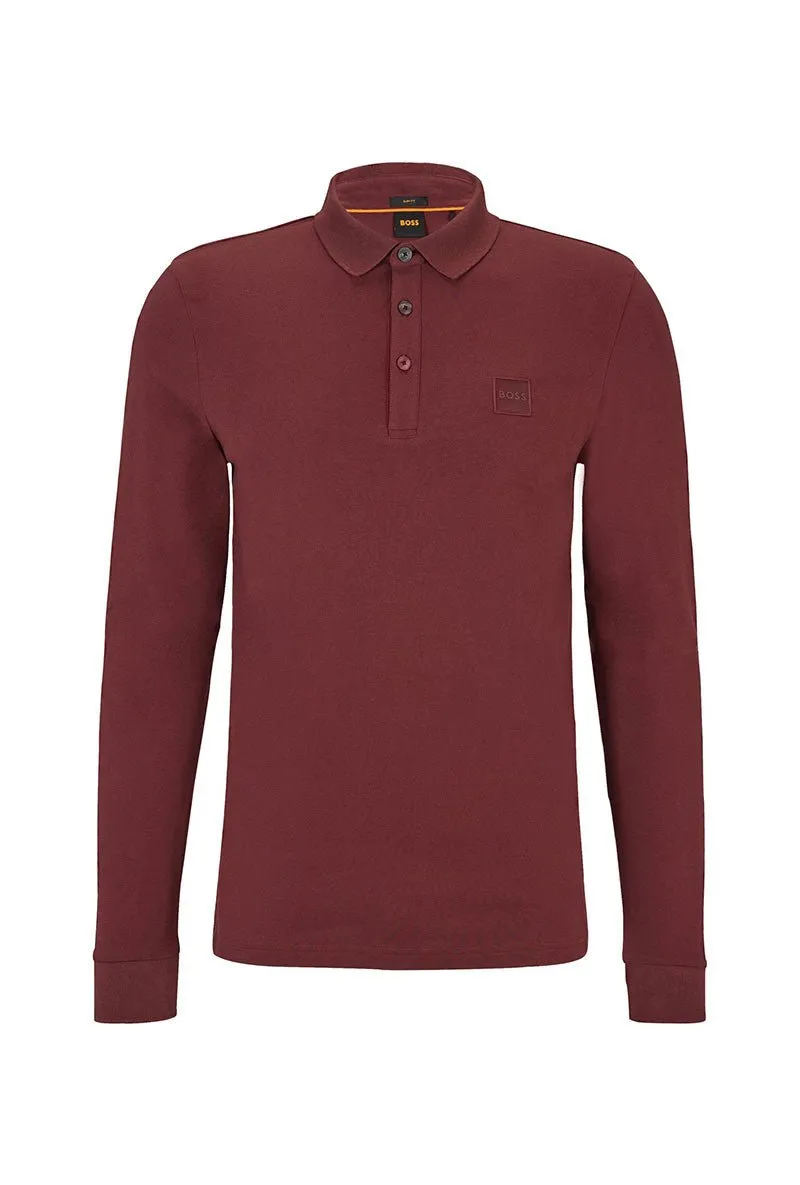 BOSS SLIM FIT LS POLO SHIRT