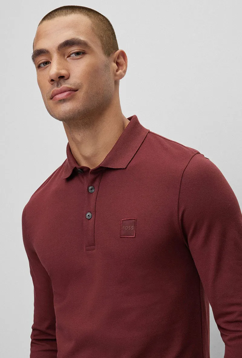 BOSS SLIM FIT LS POLO SHIRT