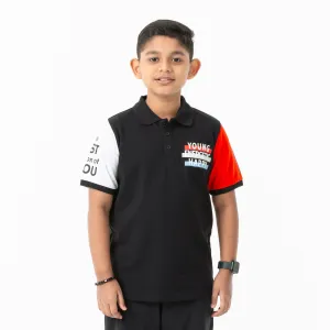 Boys Black Polo Shirt