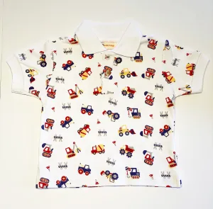 Boy's Polo Shirt | Truck Print