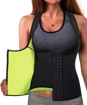 Brand new Nebility Neoprene Waist Trainer Corset Sweat Vest Weight Loss Body Shaper Workout Tank Tops Women, Sz L!