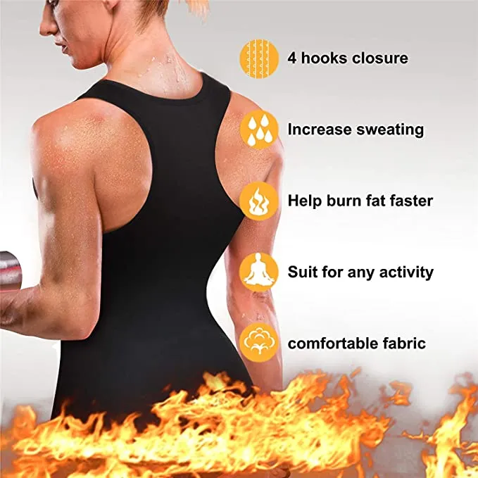 Brand new Nebility Neoprene Waist Trainer Corset Sweat Vest Weight Loss Body Shaper Workout Tank Tops Women, Sz L!