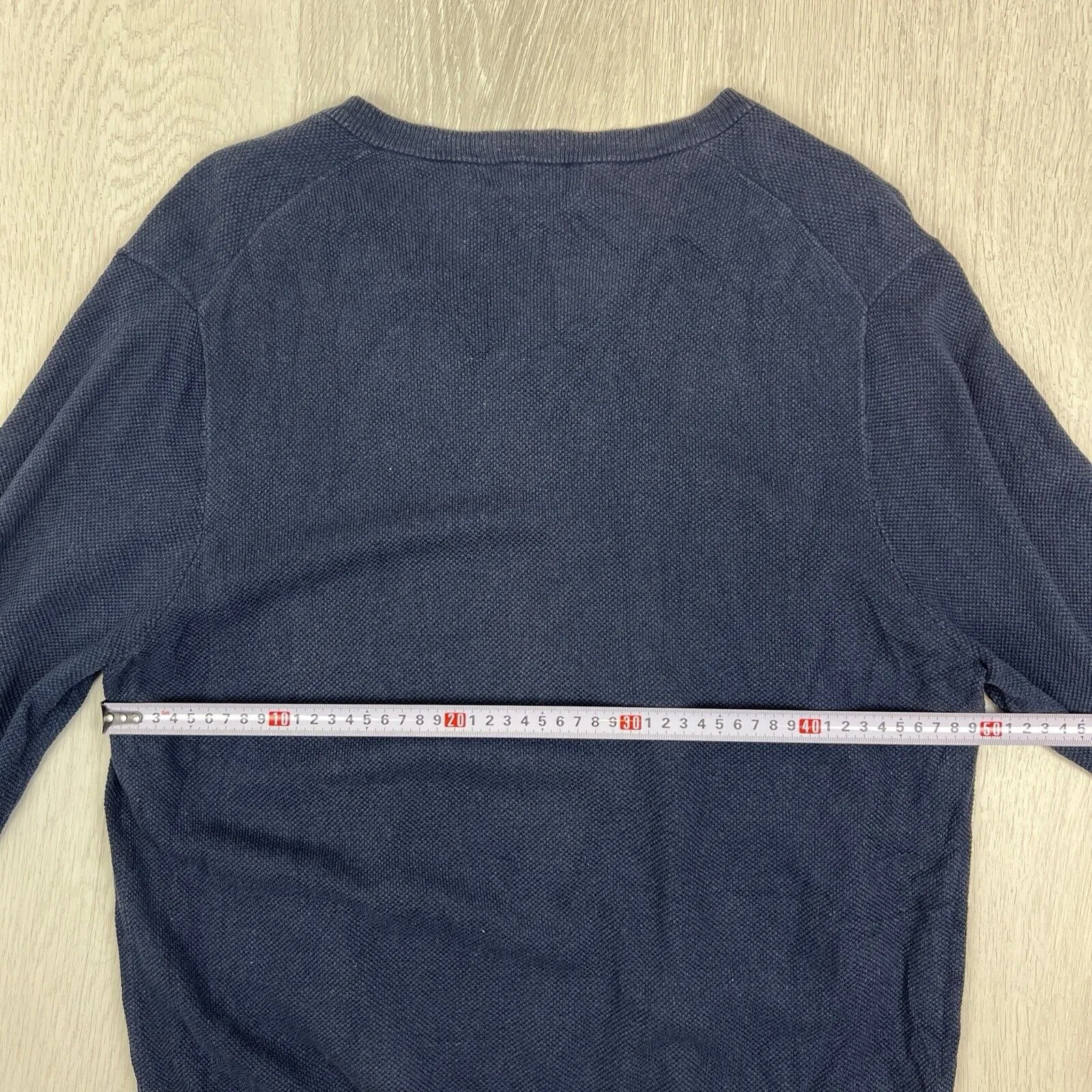 Brooks Brothers 346 Mens Navy Blue Linen Blend Light Sweater Size Medium