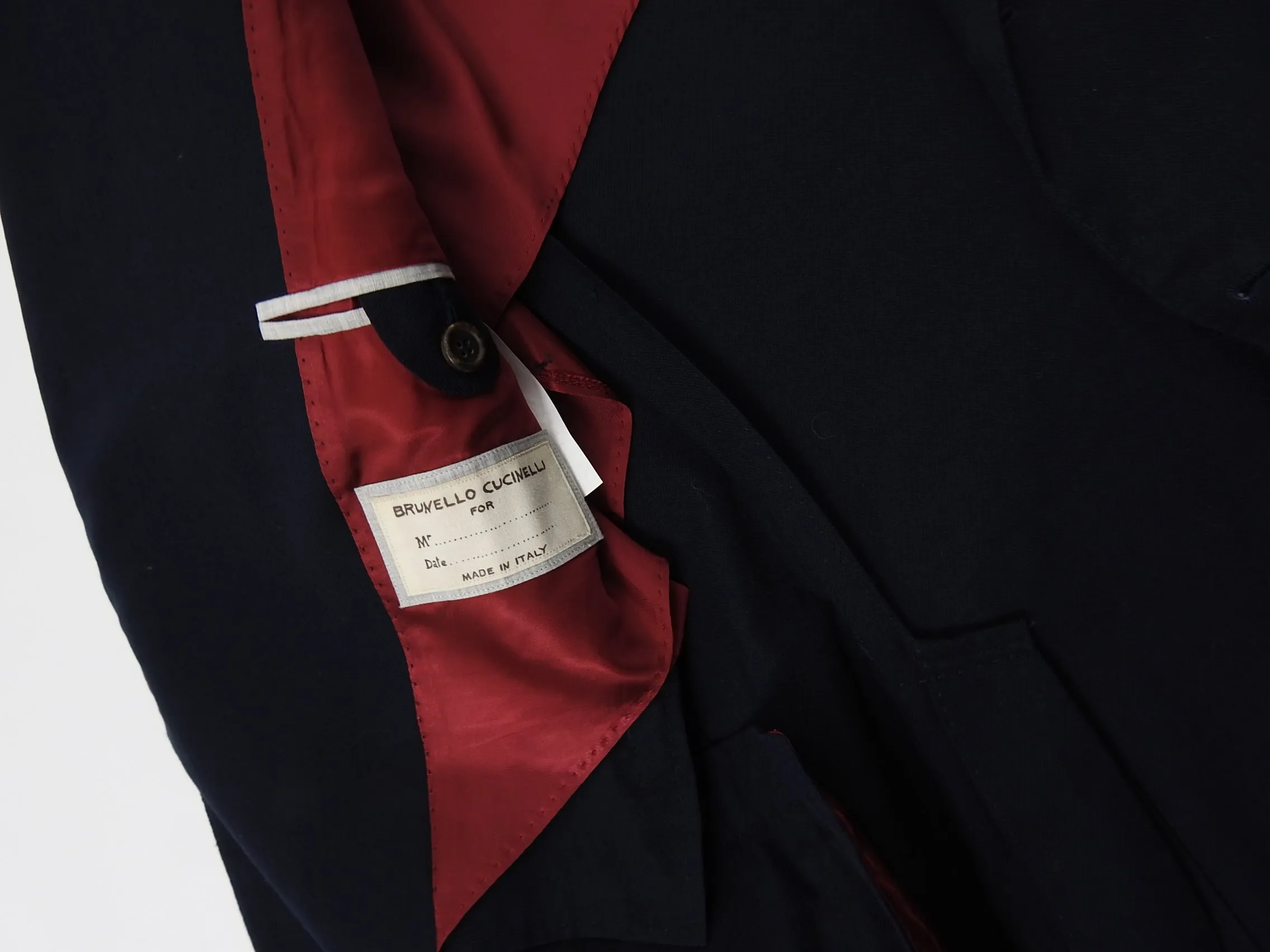 Brunello Cucinelli Suit Navy Size 48