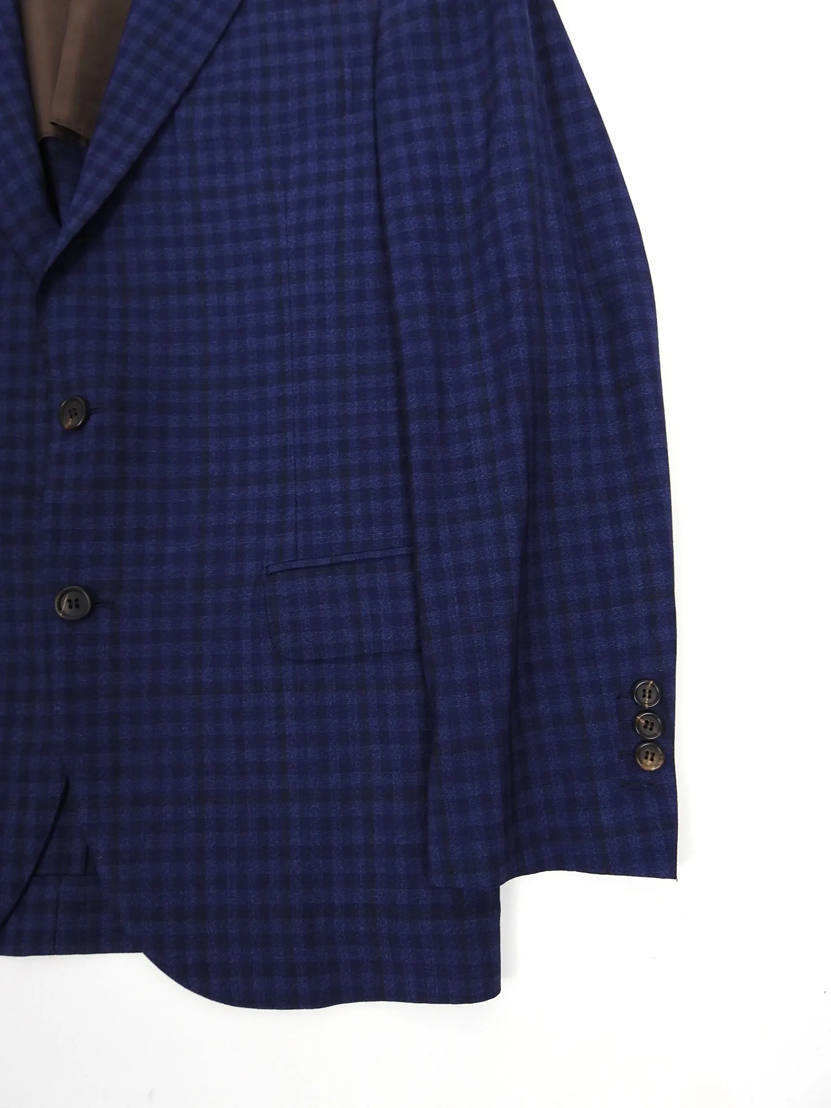 Brunello Cucinelli Wool Check Suit Size 50