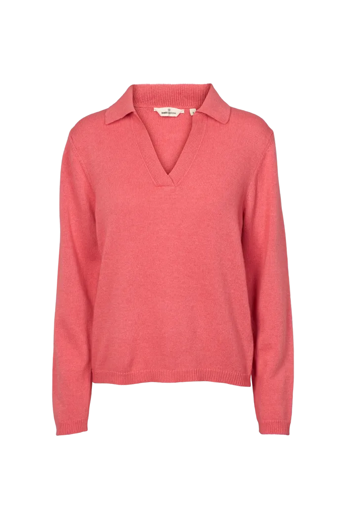 Cady Polo Sweater - Conch Shell