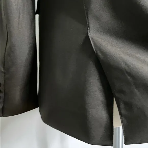 CALVIN KLEIN Virgin Wool Mandarin Collar Suit Jacket Blazer
