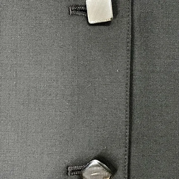 CALVIN KLEIN Virgin Wool Mandarin Collar Suit Jacket Blazer