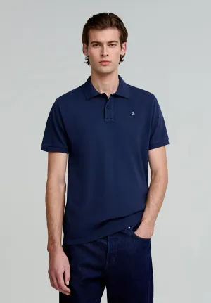 CAMISA POLO BÁSICA COM SKULL EM CONTRASTE